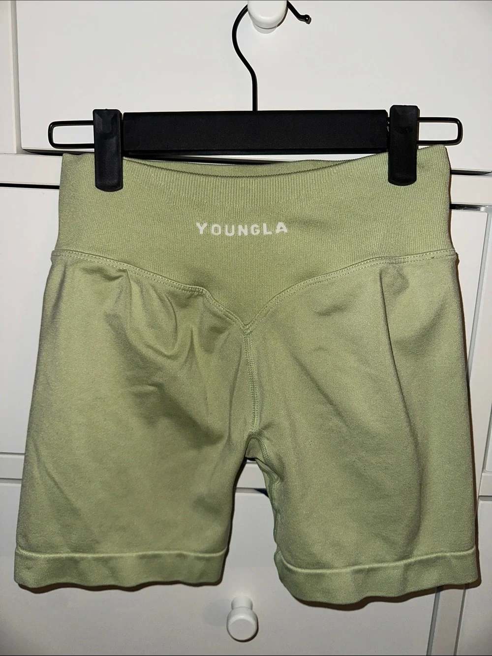 YoungLA Light Sage gym shorts